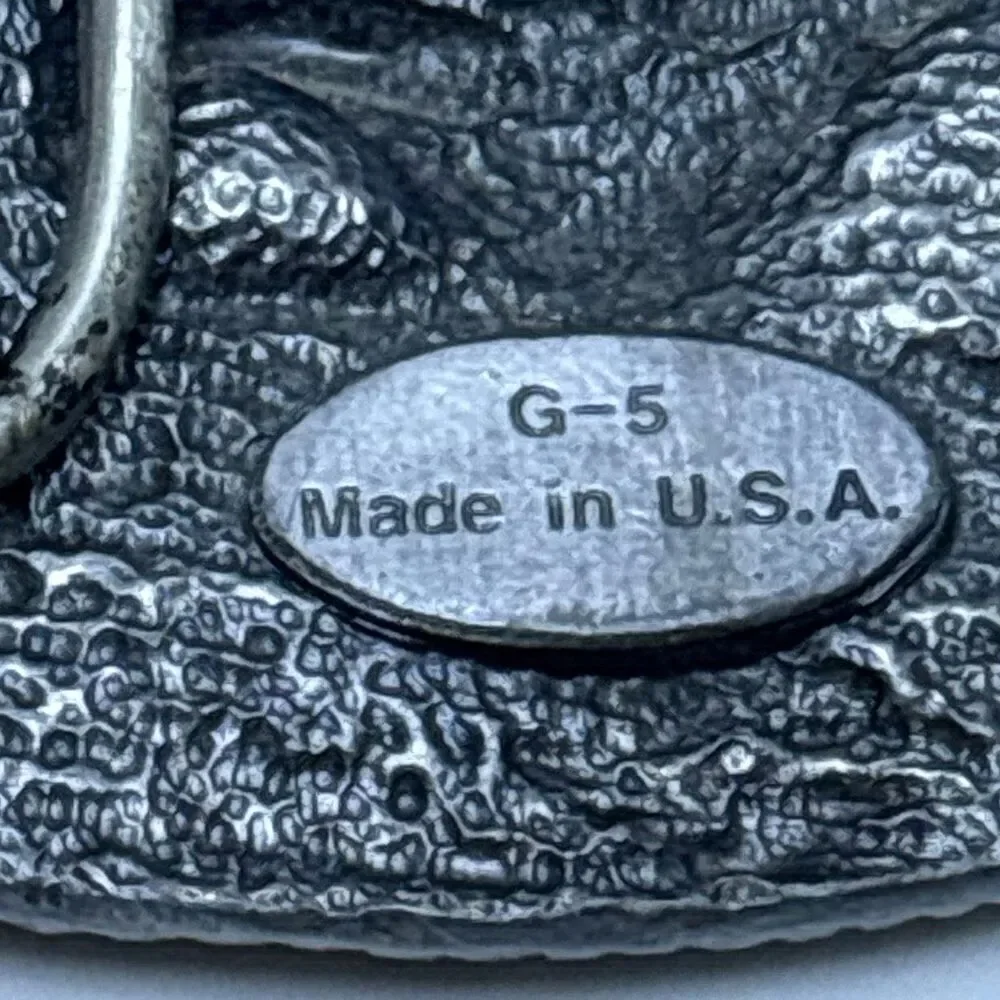 Vintage 1991 Siskiyou silver eagle belt buckle Unisex 3.5x2.5